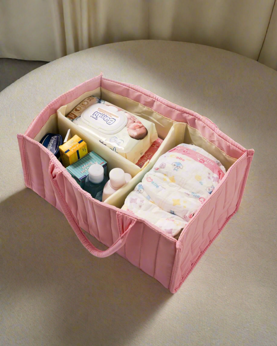 Diaper and care accessories organizer