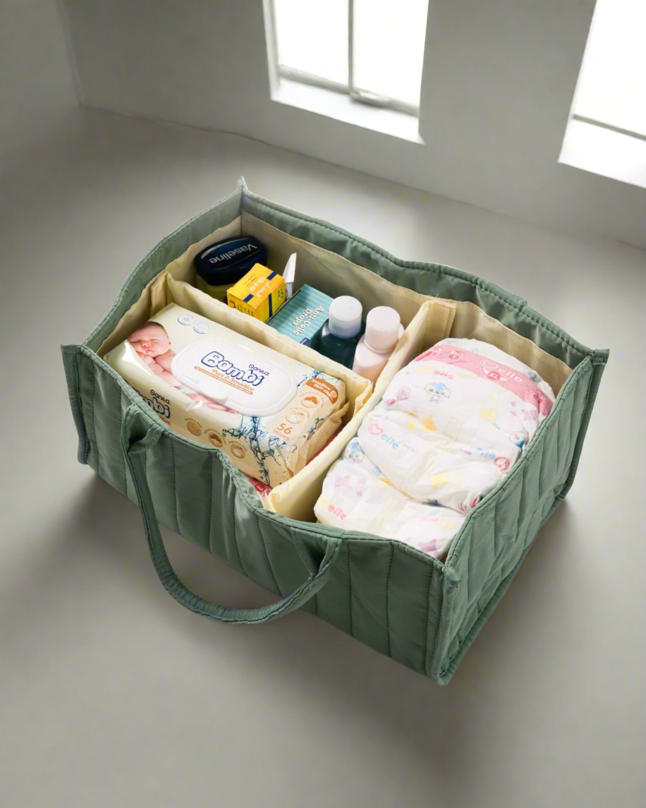 Diaper and care accessories organizer