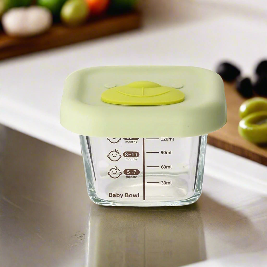 علب زجاجية لحفظ الطعام مع غطاء سيليكون