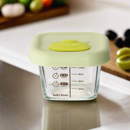 علب زجاجية لحفظ الطعام مع غطاء سيليكون