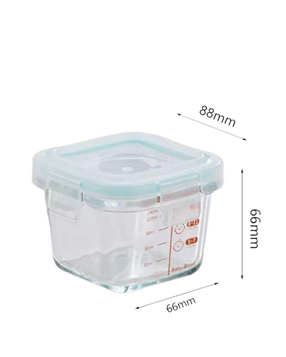 Glass baby food container